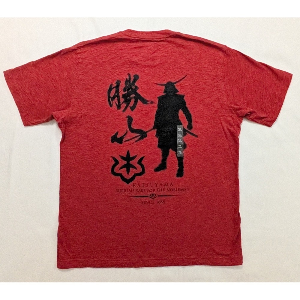Uniqlo UT Sake Collection Katsuyama Samurai T-Shirt Red Men's X-Large XL - NWT